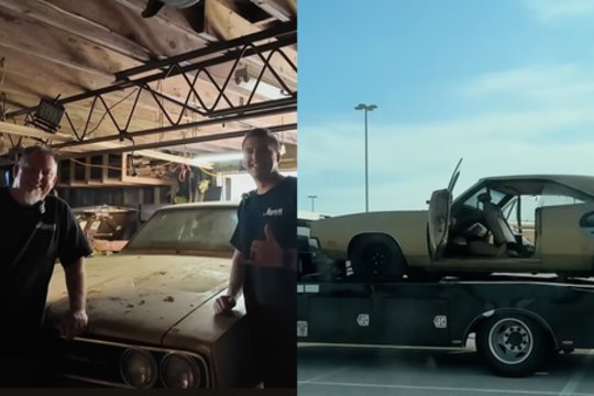 53 metus nevažinėjo: sename sandėlyje rastas kultinis 60-ųjų sportinis automobilis už 200 000 dolerių