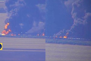 „Unikali operacija“: skelbia apie sunaikintą Rusijos geležinkelio liniją Zaporižioje