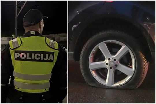 Piktadariai Prienų r. subadė vienam savininkui priklausančių dviejų automobilių padangas 