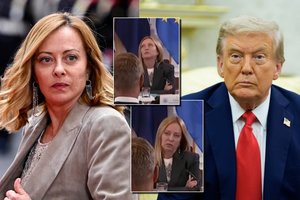 Italijos premjerės reakcija tapo interneto hitu: Europos lyderių ir D. Trumpo susitikimo metu akivaizdžiai vartė akis
