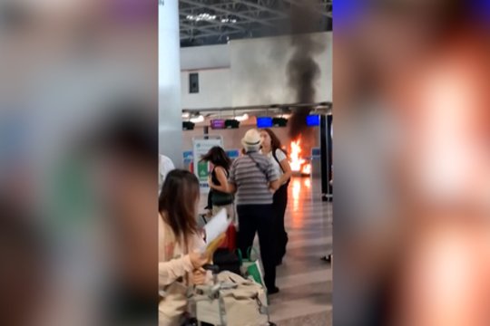 Viename pagrindinių Italijos oro uostų kilo gaisras: užfiksavo ir kaltininko sulaikymą