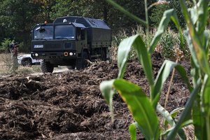 Netoli NATO oro bazės Lenkijoje sudužęs rusų dronas kelia dar daugiau klausimų