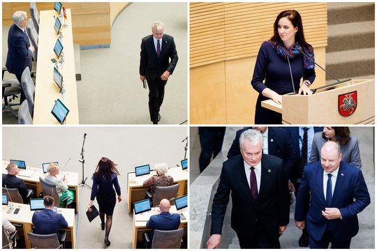 Seimas susirinko į neeilinę sesiją: kadruose – I. Ruginienė stojo prieš parlamentarus