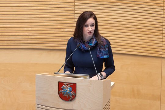 Akimirkos iš kandidatės į premjeres kalbos: pabrėžė tris svarbiausius aspektus