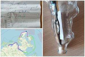 Kaunietė dėstytoja Pervalkoje rado butelį su laišku: nepaprastą istoriją lydėjo laimingi sutapimai