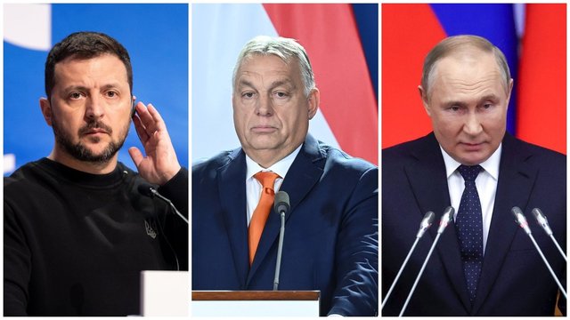 Svarstant galimą vietą dėl V. Zelenskio ir V. Putino taikos derybų – Vengrijos atsakymas