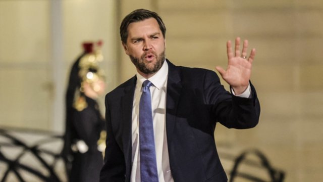 „Tai jų žemynas": J. D. Vance'as pareiškė apie Ukrainos saugumo finansavimą