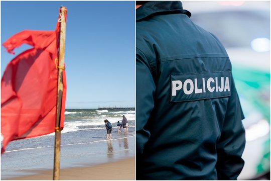 Aršiems rusakalbiams paplūdimyje gelbėtojai pasikvietė policiją: vieną užsienietį „vėsino“ komisariate