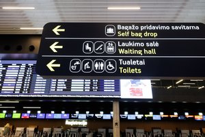 Telefoninis teroristas rusiškai grasino sprogimu Vilniaus oro uoste