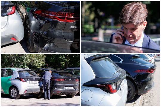 Kodėl I. Vėgėlė turėjo išbėgti iš koalicijos derybų: kadruose – momentas, kai pamatė apgadintą automobilį