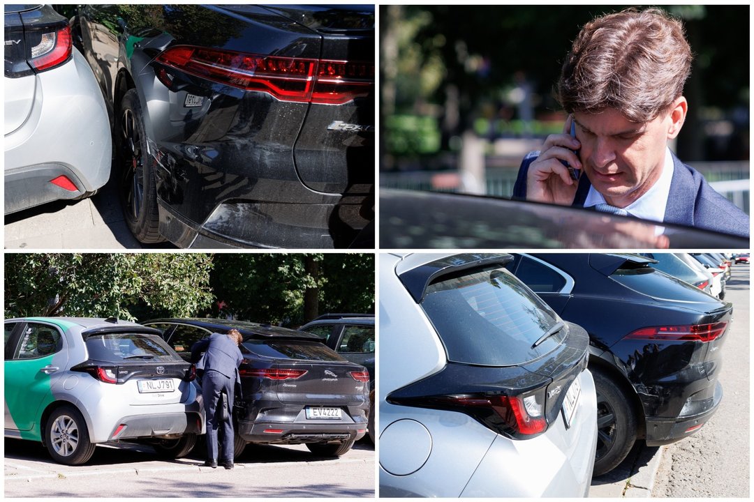  I.Vėgėlė vykstant koalicinei dėlionei buvo priverstas tvarkyti problemas dėl automobilio.<br> Lrytas koliažas.