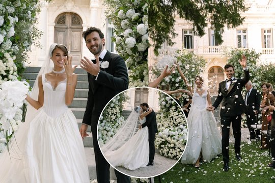 Prancūzijoje D. Kazėnaitė iškėlė įspūdingą vestuvių šventę: paviešino žadą atimančias akimirkas