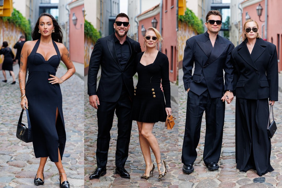 Tuokiasi M. Stonkus ir G. Glemžaitė: į šventę plūsta pramogų pasaulio grietinėlė.<br> T. Bauro nuotr.