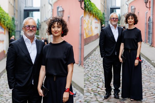 M. Stonkaus ir G. Glemžaitės vestuvėse – G. Savickas su retai viešumoje matoma žmona