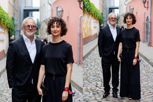 M. Stonkaus ir G. Glemžaitės vestuvėse – G. Savickas su retai viešumoje matoma žmona