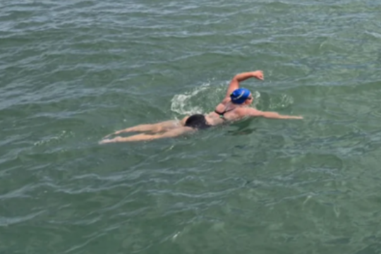 Istorinis įvykis: J. Krylovaitė – pirmoji lietuvė, viena įveikusi Lamanšo sąsiaurį