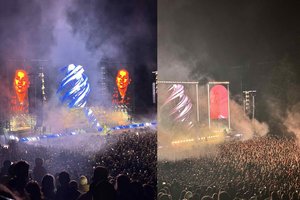 GJan koncerto metu – nesklandumai ant scenos