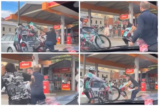 Rygos centre – dviratininkų ir automobilio ekipažo muštynės: talžė ir dviračiu