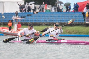 Pasibaigusiame pasaulio čempionate lietuvių irkluojamos dvivietės užėmė šeštą vietą