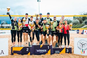 Lietuvos paplūdimio tinklinio čempionai paaiškėjo po trijų setų trilerių