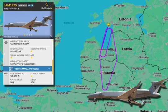 Virš Baltijos šalių ratus suka retas NATO lėktuvas – štai kas apie jį žinoma