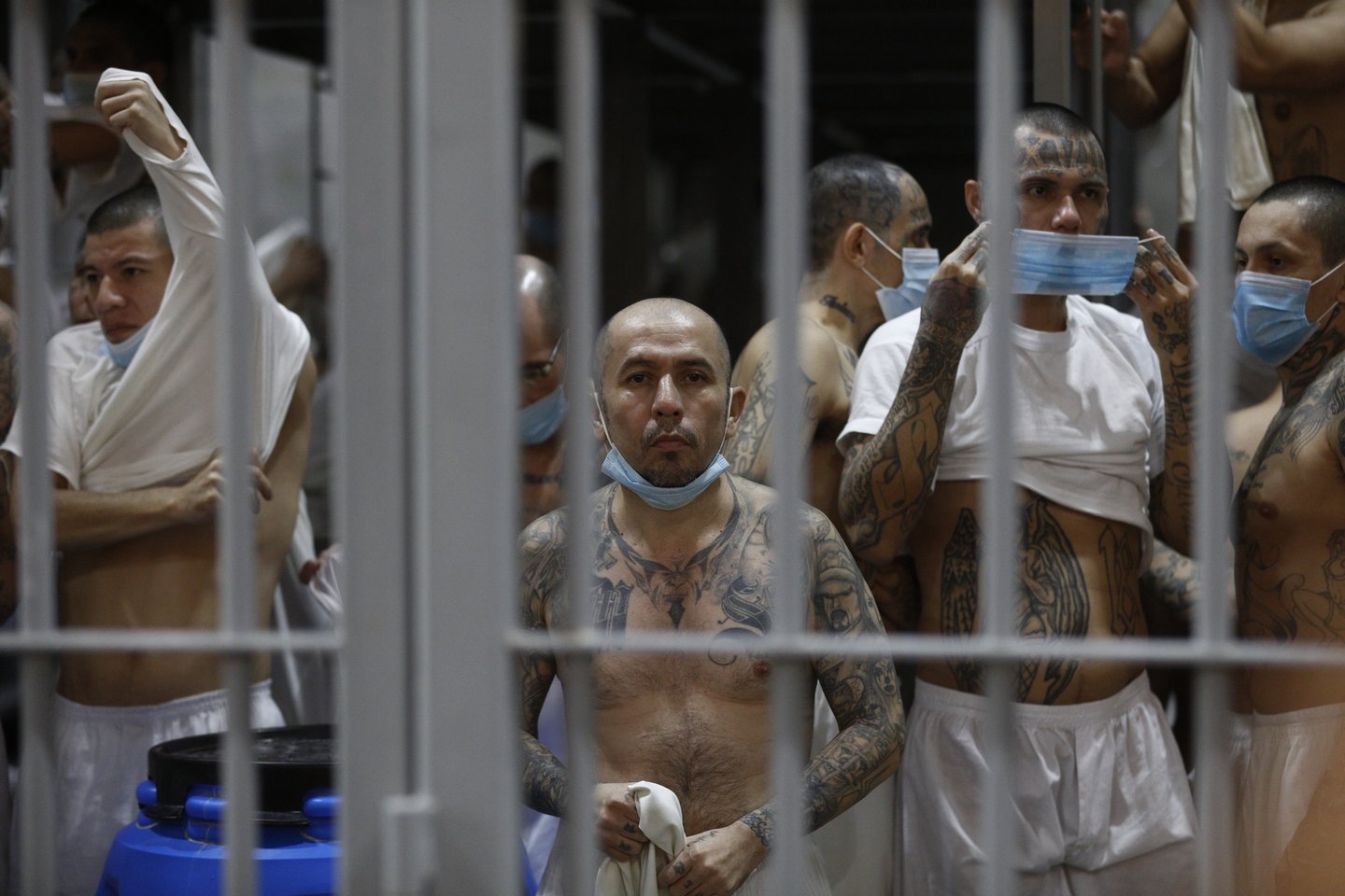 Kalėjimas Salvadore.<br>EPA-ELTA nuotr.