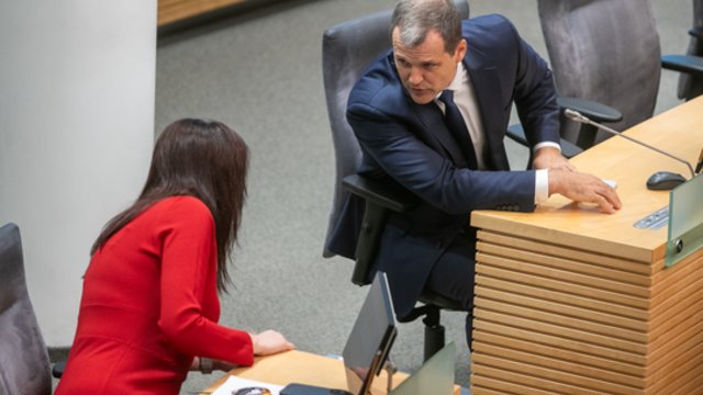 I. Ruginienė – apie dalykinį kontaktą su G. Palucku: atsakė, ar turėtų trauktis iš Seimo