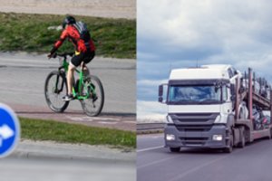 Dviratininkas pasidalijo, kaip išvengė skaudžios avarijos: vairuotojai turi bjaurų įprotį