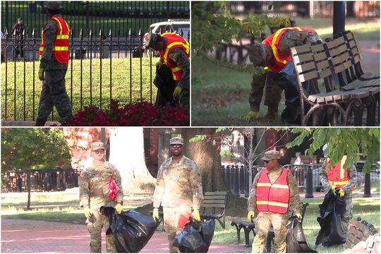 D. Trumpo dislokuotiems Nacionalinės gvardijos kariams – keista užduotis