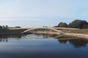 12 mln. eurų kainuosiantis Vilniaus šedevras – pėsčiųjų tiltas tiesiai į gatvės spūstį