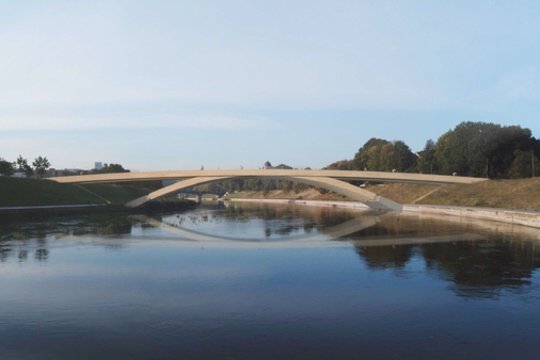12 mln. eurų kainuosiantis Vilniaus šedevras – pėsčiųjų tiltas tiesiai į gatvės spūstį