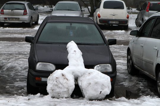 Iš viduržiemio snaudulio budino sniego erotika: apie žmogaus ūgio falą vicemeras sužinojo bažnyčioje