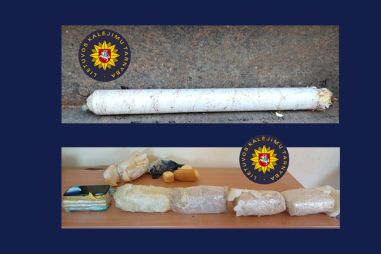 Prie Alytaus kalėjimo tvoros pareigūnai aptiko vamzdį su 20 telefonų