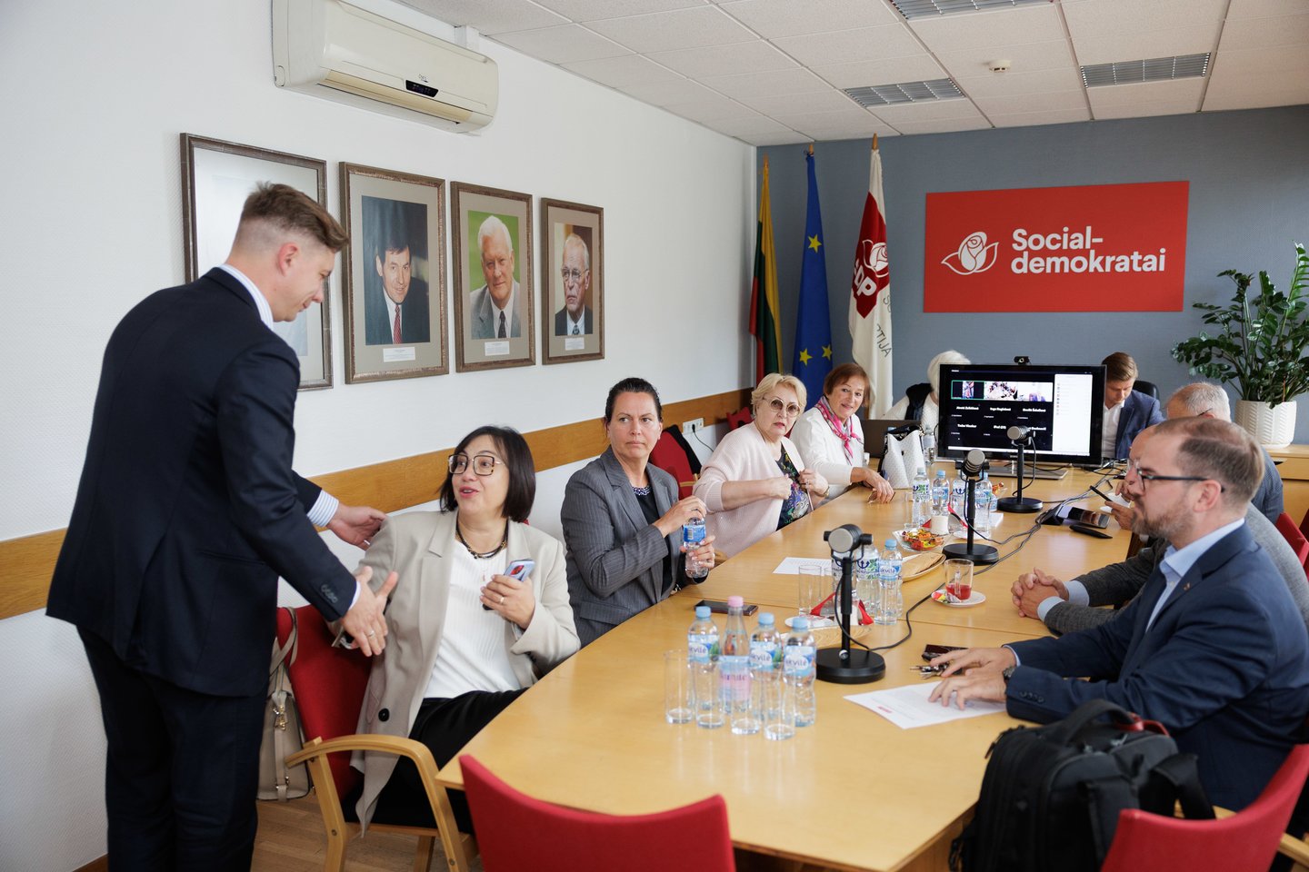 LSDP valdybos posėdis.<br>V.Skaraičio nuotr.