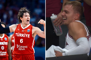 Savų žiūrovų akivaizdoje – latvių triuškinantis pralaimėjimas turkams ir A. Žagaro trauma