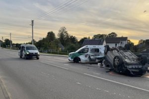 Ignalinoje į pareigūnų automobilį įsirėžusio „Volvo“ vairuotoją policija persekiojo dėl sunkaus nusikaltimo 