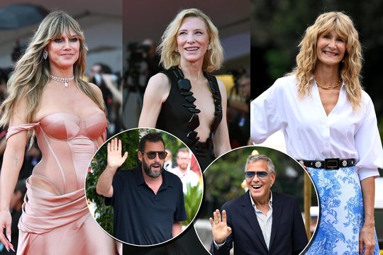 Prasidėjo prestižinis Venecijos kino festivalis: ant raudonojo kilimo suspindo ryškiausios Holivudo žvaigždės