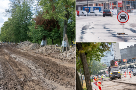 Rugsėjis Kaune – su alinančiomis spūstimis: kelių remontų finišo dar nematyti