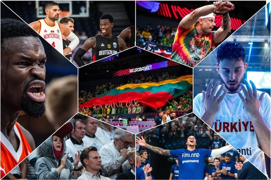 Pirmoji „Eurobasket 2025“ diena įteikė jausmų puokštę: kadruose – nesuvaidintos emocijos 