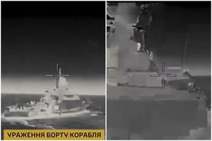 Ukrainos dronai smogė Rusijos laivyno korvetei: buvo pasiruošusi paleisti raketas