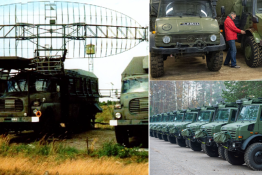 Nepraleiskite progos pamatyti: atkurtos Lietuvos kariuomenės sunkvežimių parkas – iš arti