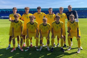 Antrame septyniolikmečių susitikime su slovakais užfiksuotos dramatiškos lygiosios