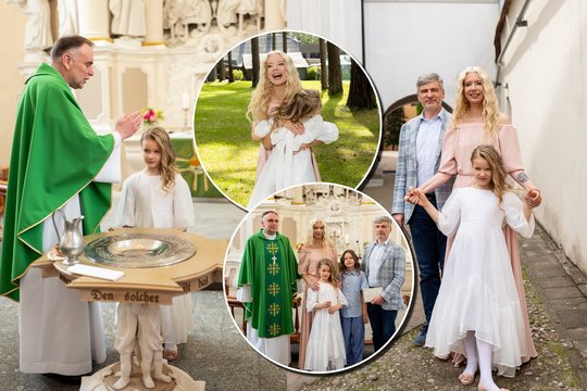Erikos Purauskytės šeimoje – itin jautri šventė: dukra nuo šiol turi dvi krikšto mamas