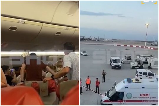 Skrydyje iš Turkijos į Rusiją – nemalonumai: keli keleiviai apalpo, kilo muštynės