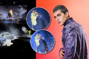 Grandiozinio D. Montvydo koncerto metu – visus šokiravęs gestas