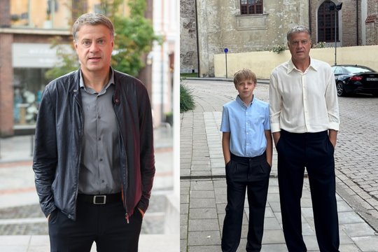 Sūnų į Rugsėjo 1-osios šventę palydėjęs R. Skaisgirys prisiminė kuriozišką situaciją: „Visą naktį vairavau“