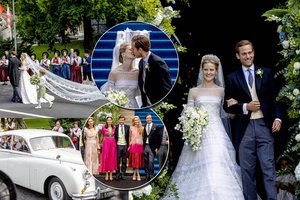 Europos širdyje –  karališkos vestuvės: pasakiškos ceremonijos metu ištekėjo Lichtenšteino princesė