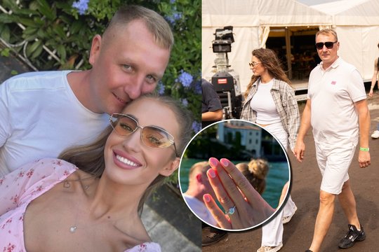 Susižadėjo Andrius Šedžius ir beveik perpus jaunesnė jo mylimoji Erdvilė