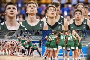 Sidabrinė jaunųjų Lietuvos krepšininkų vasara: medalius skynė ir vaikinų, ir merginų rinktinės