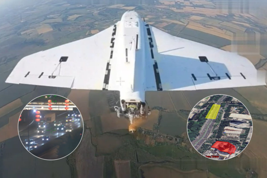 Numuštame Rusijos drone „Gerbera“ – skandalingas vaizdo įrašas iš Kinijos